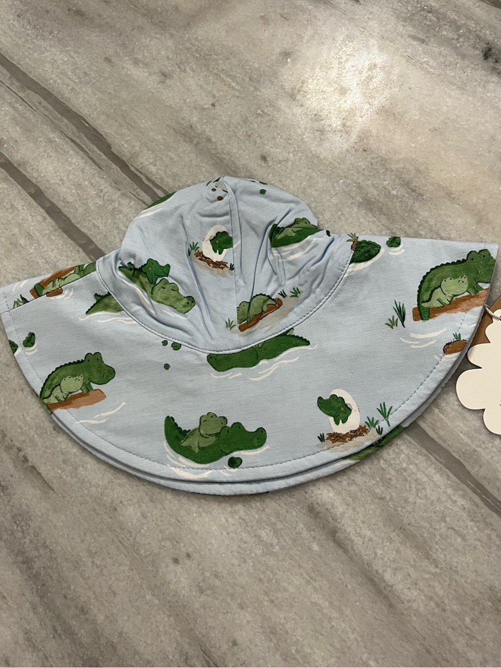 Angel Dear Alligator Blue Sunhat NWT
